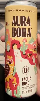 Cactus Rose Flavored Herbal Sparkling Water, Cactus Rose
