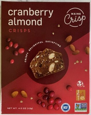Cranberry Almond Crisps, Cranberry Almond