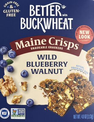 Wild Blueberry Walnut Crisps, Wild Blueberry Walnut