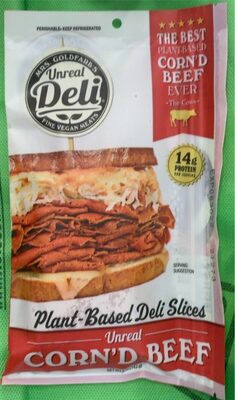 Premium Plant-Based Deli Slices Corn'D Beef