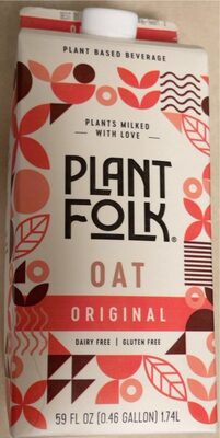 Original Oat Plant Based Beverage, Original