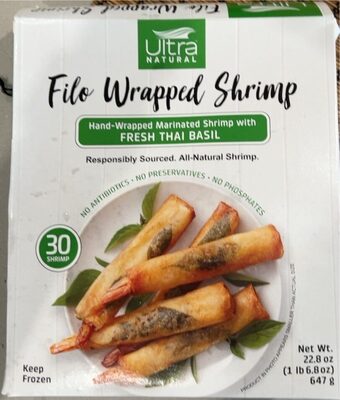 Filo Wrapped Shrimp