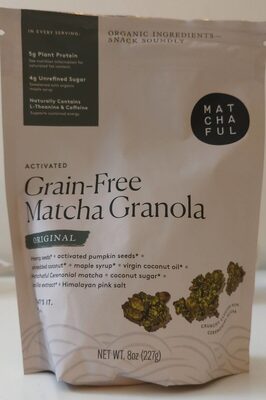 Original Activated Grain-Free Matcha Granola, Original