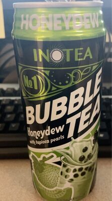 Honeydew With Tapioca Pearls Bubble Tea, Honeydew