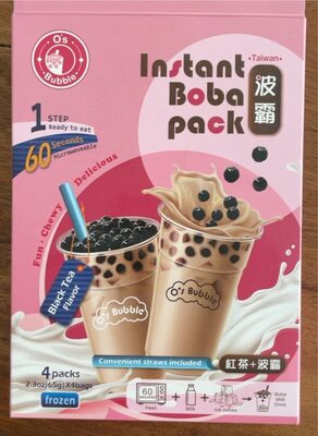 Black Tea Flavor Instant Boba Pack, Black Tea