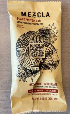 Mexican Chipotle Hot Chocolate Plant Protein Bar, Mexican Chipotle Hot Chocolate