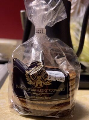Caramel Flavor Dutch Syrup Waffles/Stroopwafels, Caramel