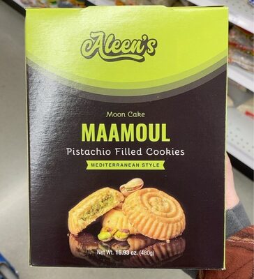 Moon Cake Maamoul Pistachio Mediterranean Style Filled Cookies, Moon Cake Maamoul Pistachio