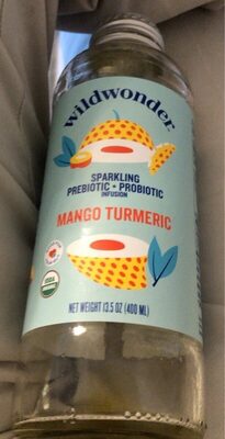 Mango Gold Prebiotic + Probiotic Sparkling Drink, Mango Gold