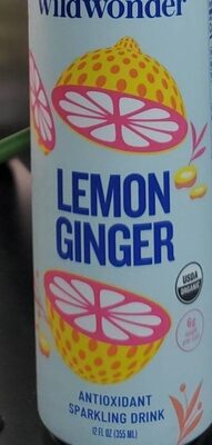 Lemon Ginger Antioxidant Sarkling Drink, Lemon Ginger