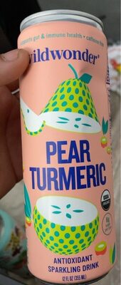 Pear Turmeric Antioxidant Sparkling Drink, Pear Turmeric
