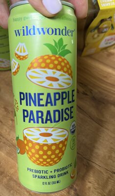 Pineapple Paradise Prebiotic + Probiotic Sparkling Drink, Pineapple Paradise