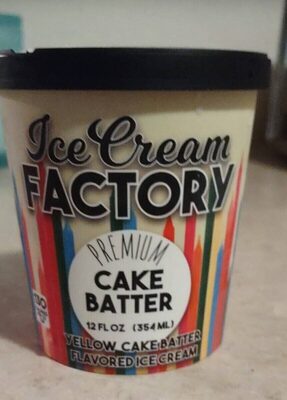 Yellow Cake Batter Ice Cream, Yellow