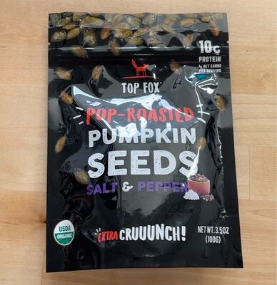 Pop Roasted Salt & Pepper Pumpkin Seeds, Salt; Pepper