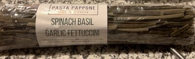 Spinach Basil Garlic Flavored Pasta, Fettuccini, Spinach Basil Garlic