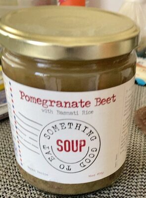 Pomegranate Beet With Basmati Rice Soup, Pomegranate Beet