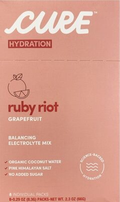 Ruby Riot Grapefruit Balancing Electrolyte Mix, Ruby Riot Grapefruit