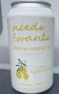 Citrus Elderflower Sparkling Superfruit Tea, Citrus Elderflower