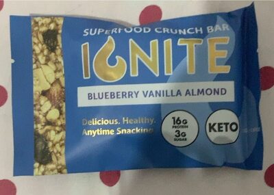 Blueberry, Vanilla, Almond Superfood Crunch Bars, Blueberry, Vanilla, Almond