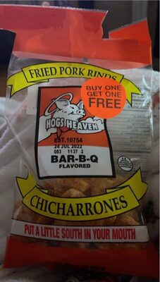 Bar-B-Q Fried Pork Rinds Chicharrones, Bar-B-Q