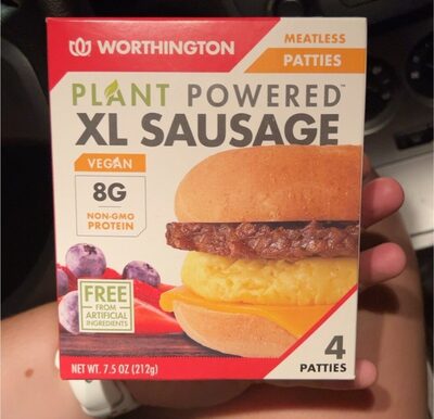 Xl Sausage Plant Powered Meatless Patties, Xl Sausage