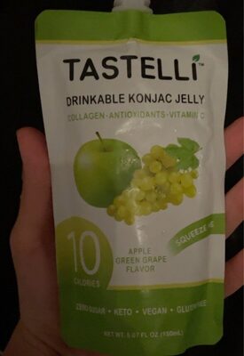 Apple Green Grape Flavor Drinkable Konjac Jelly, Apple Green Grape Flavor