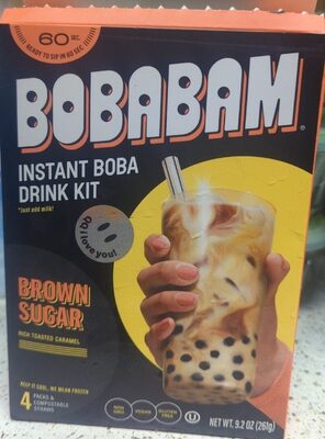 Brown Sugar Instant Boba Drink Packs, Brown Sugar