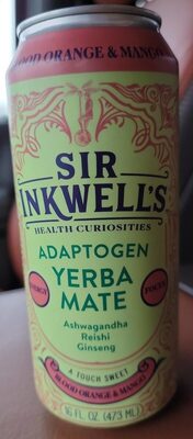 Blood Orange & Mango Adaptogen Yerba Mate, Blood Orange & Mango