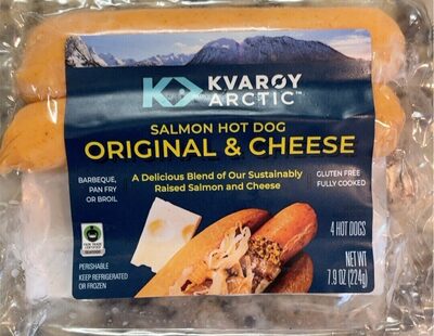 Original & Cheese Salmon Hot Dog, Original & Cheese