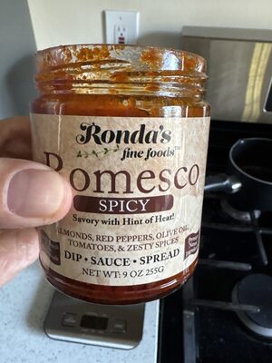 Spicy Almonds, Red Peppers, Tomatoes, Garlic & Zesty Spices Romesco, Spicy