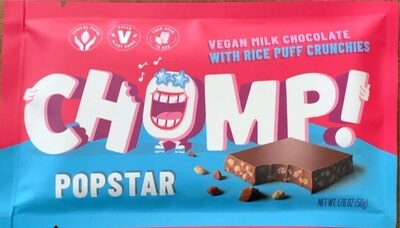 Popstar Vegan With Rice Puff Crunchies Milk Chocolate
