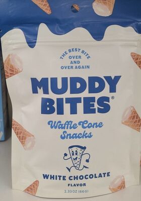 White Chocolate Flavor Waffle Cone Snackes, White Chocolate