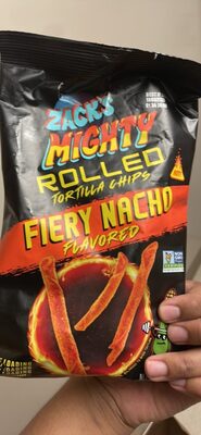 Fiery Nacho Rolled Tortilla Chips, Fiery Nacho