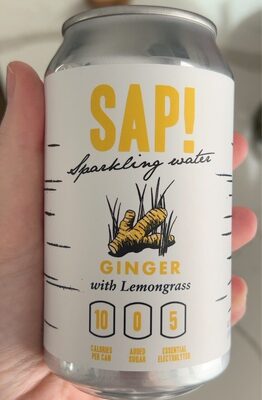 Ginger With Lemongrass Sparkling Water, Ginger