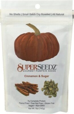 Cinnamon & Sugar Gourmet Pumpkin Seeds, Cinnamon & Sugar