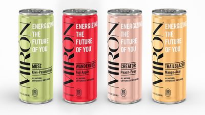 Miron, Energy Drink, Peach + Pear, Peach + Pear