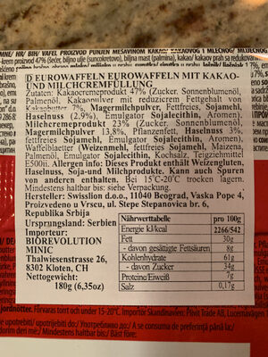 Eurovafel Eurocrem Wafer, 6.35 Oz