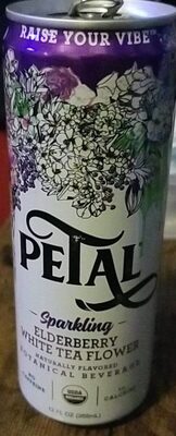 Elderberry White Tea Flower Sparkling Botanical Beverage, Elderberry; White Tea Flower
