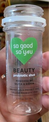 Beauty Probiotic Shot Organic Cold-Pressed 100% Juice