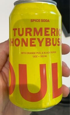 Turmeric Honeybush Spice Soda, Turmeric Honeybush