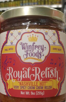 "Nashville Hot" Very Spicy Chow Chow Royal Relish, "Nashville Hot"