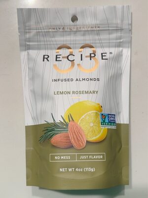 Lemon Rosemary Infused Almonds, Lemon Rosemary