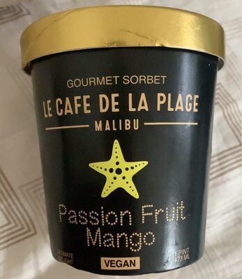 Passion Fruit Mango Gourmet Sorbet, Passion Fruit Mango
