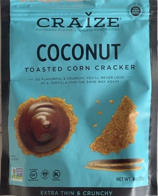 Coconut Toasted Corn Cracker, Coconut