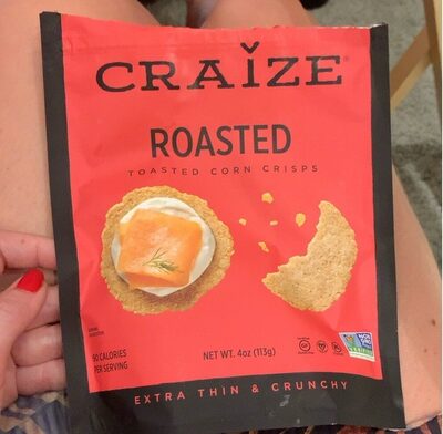 Roasted Corn Extra Thin & Crunchy Toasted Corn Cracker, Roasted Corn