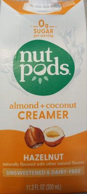 Hazelnut Flavored Almond + Coconut Creamer, Hazelnut