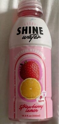 Shinewater Strawberry Lemon, 16.9 Fl Oz, Strawberry; Lemon