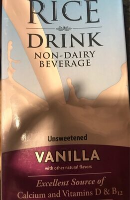 Trader Joe's, Unsweetened Non-Dairy Beverage Rice Drink, Vanilla, Vanilla