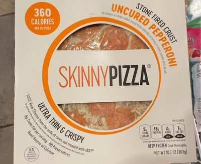 Uncured Pepperoni Ultra Thin & Crispy Stone Fired Crust Pizza, Uncured Pepperoni