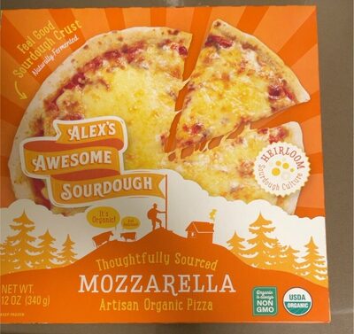 Mozzarella Artisan Organic Pizza, Mozzarella